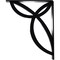 Ekena Millwork Versailles Wrought Iron Bracket, (Triple center brace), Powder Coated Black 2"W x 10"D x 12"H BKTM02X10X12TVE - alternate 3